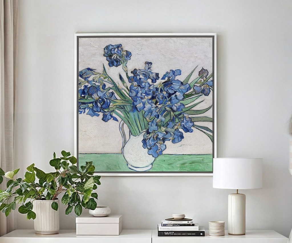 İrisler - Irises Kanvas Tablo