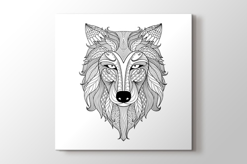 Aslan Mandala Tablo Burada PlusCanvas