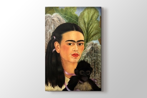 Tablomega Ahsap Tablo Frida Kahlo Maymun Kelebek Yagli Boya Fiyati