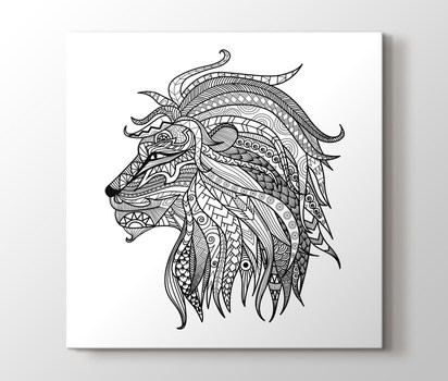 Aslan Mandala Tablo Burada Pluscanvas