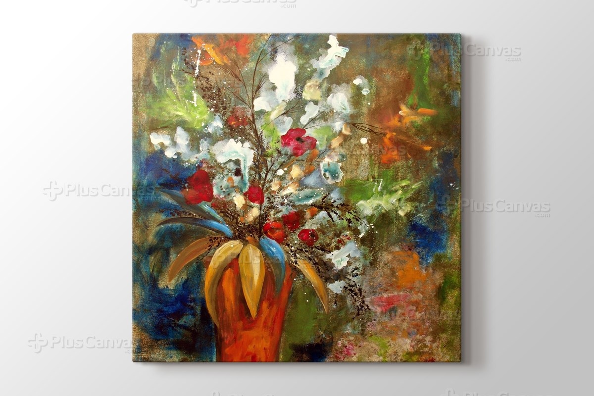 Vazoda Cicekler Naturmort Ve Objeler Kanvas Tablo Burada Pluscanvas