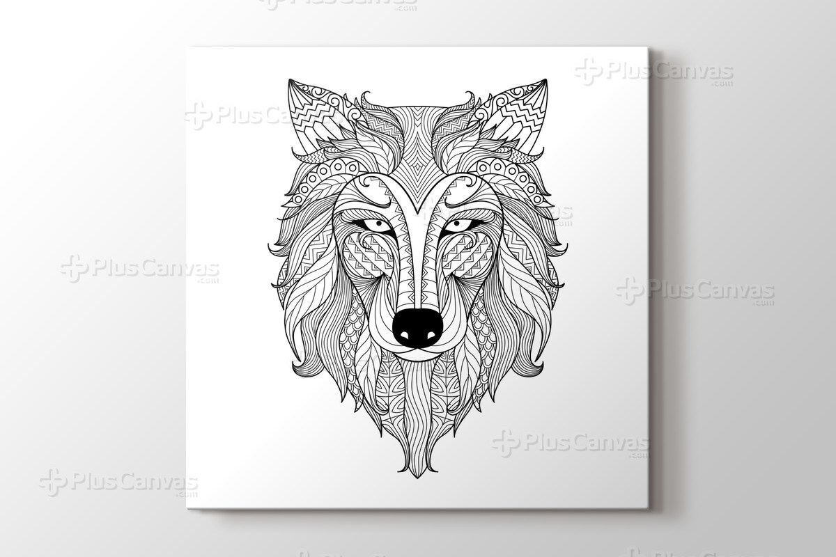 Kurt Desenli Boyama Tablo Burada Pluscanvas