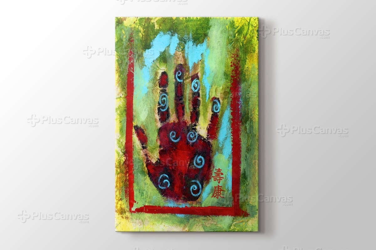 Pastel Boya El Etnik Kanvas Tablo Burada Pluscanvas