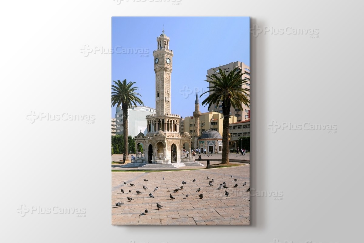 Izmir Saat Kulesi Kanvas Tablo Burada Pluscanvas