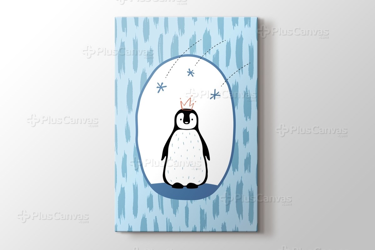 Penguen Kanvas Tablo Burada Pluscanvas