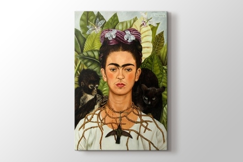 Tablomega Ahsap Tablo Frida Kahlo Maymun Kelebek Yagli Boya Fiyati
