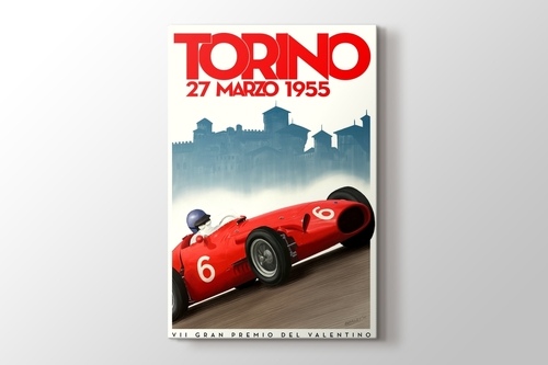 1955 Torino Formula 1 Vintage Posteri görseli.
