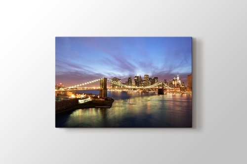 City Skyline and Brooklyn Bridge görseli.