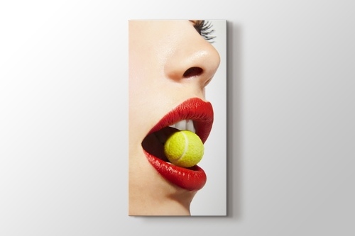Tenis Topu ve Kırmızı Dudak görseli.