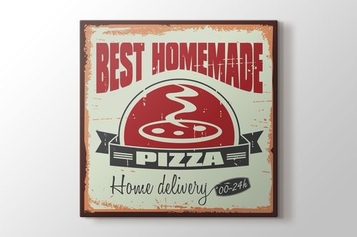 Vintage Pizzacı Afişi görseli.