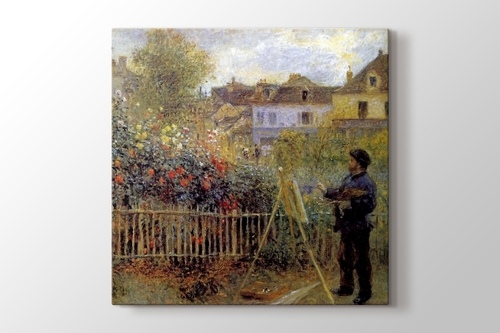 Monet Painting in His Garden görseli.