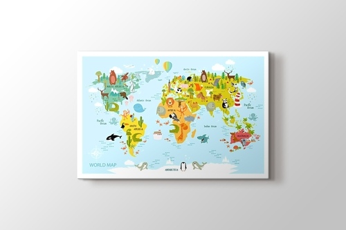 Baby World Map & Animals görseli.
