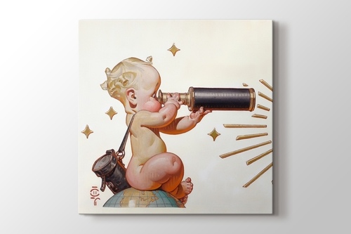 Retro Telescope Baby görseli.