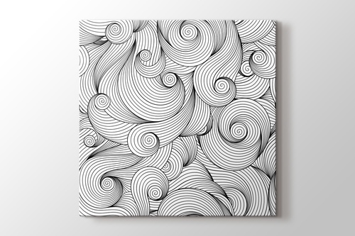 Spiraller boyama tablo görseli.