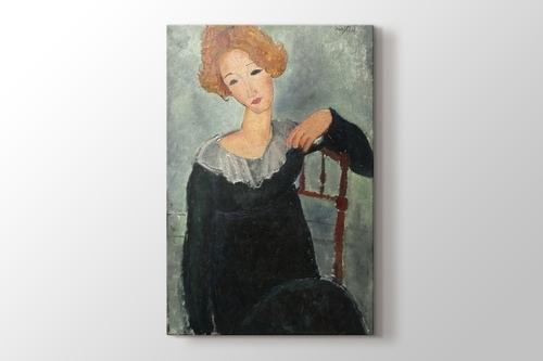 Amedeo Modigliani - Woman with Red Hair görseli.