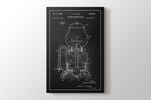Vacuum Coffee Maker Patent görseli.