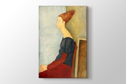 Amedeo Modigliani - Portrait de Jeanne Hebuterne görseli.