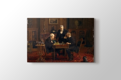 The Chess Players - Thomas Eakins görseli.