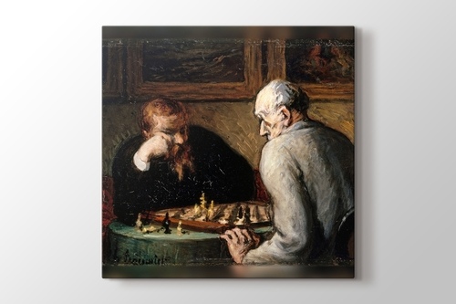Chess Players - Honore Daumier görseli.