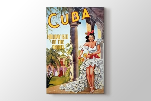Küba Vintage Posteri görseli.