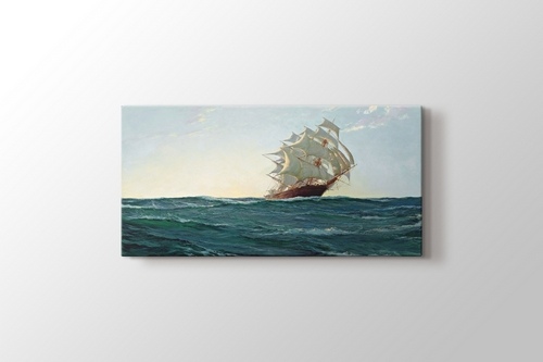 Montague Dawson - Full Sail Sunset görseli.