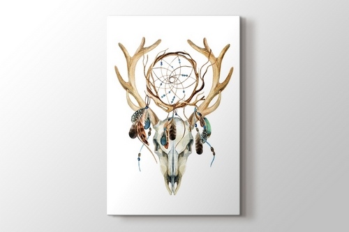 Deer Skull with Dreamcatcher görseli.