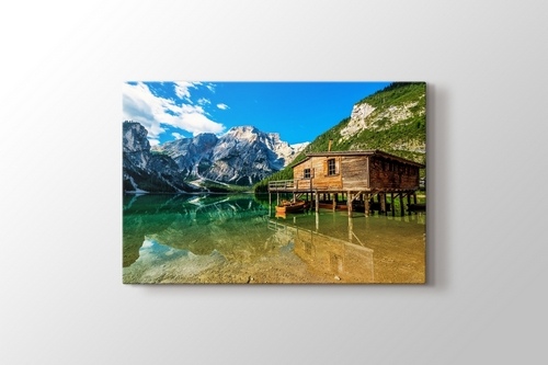 Lago di Braies - Dolomiti Mountains - Italy görseli.
