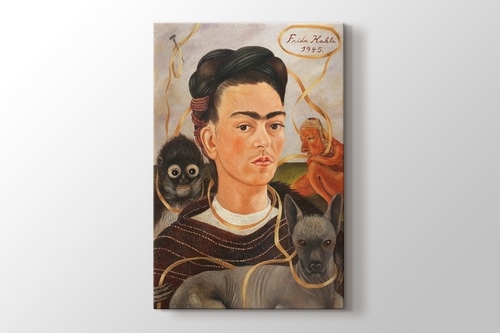 Self Portrait with Small Monkey görseli.