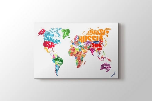 World Map Typography görseli.