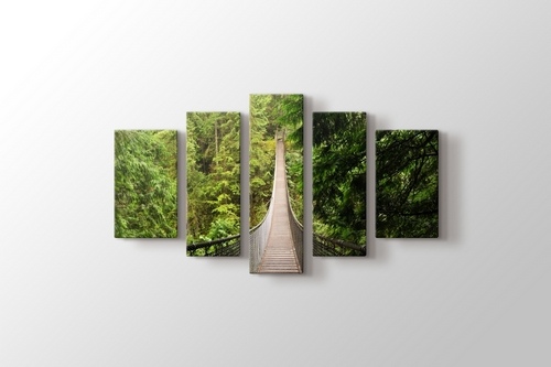 Orman içinde Köprü görseli.