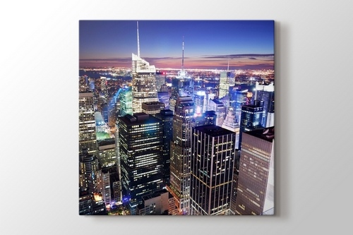 Manhattan Times Square Skyline görseli.