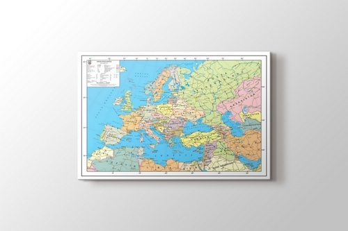 Avrupa Siyasi Haritası görseli.