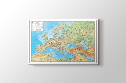 Avrupa Fiziki Haritası görseli.