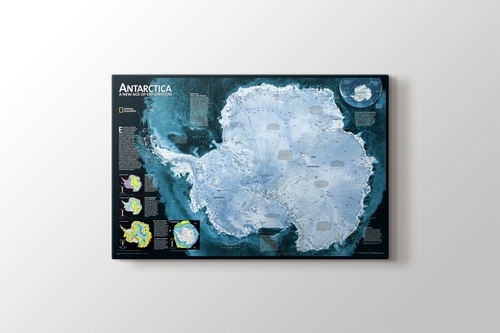 Antarktika Haritası görseli.