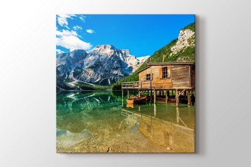 Lago di Braies - Dolomiti Mountains - Italy görseli.