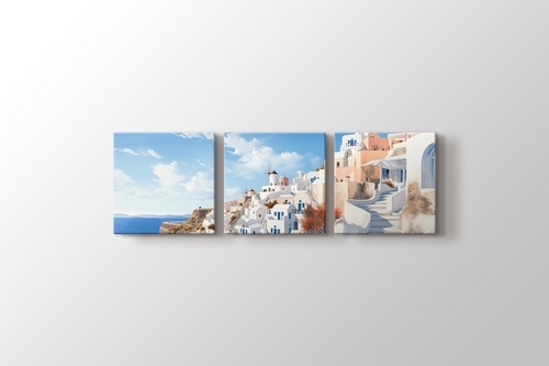 Santorini Yünanistan - Seyahat Tablo görseli.