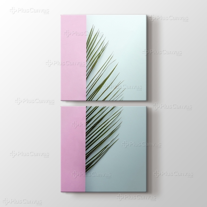 Palm Leaf Half Pink görseli.