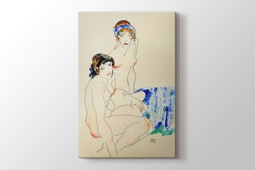 Two Female Nudes by the Water görseli.