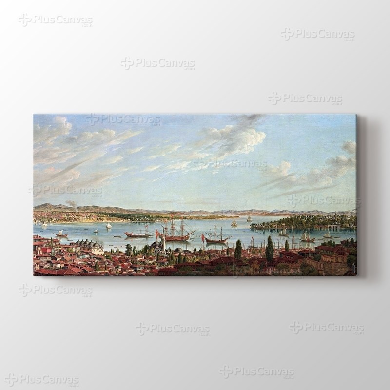 Boğaziçi ve Haliç panoramik 1770 görseli.