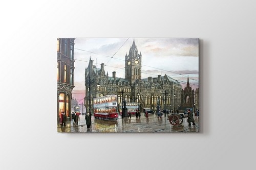 Albert Square Manchester 1935 görseli.