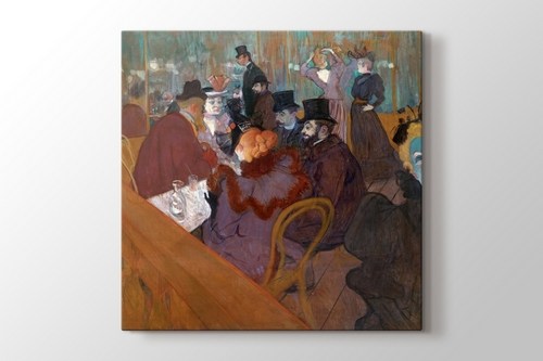 At the Moulin Rouge - Henri de Toulouse-Lautrec görseli.