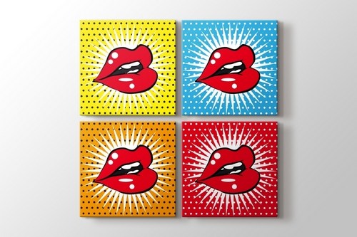 Pop Art Dudaklar görseli.
