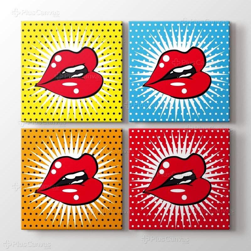 Pop Art Dudaklar görseli.
