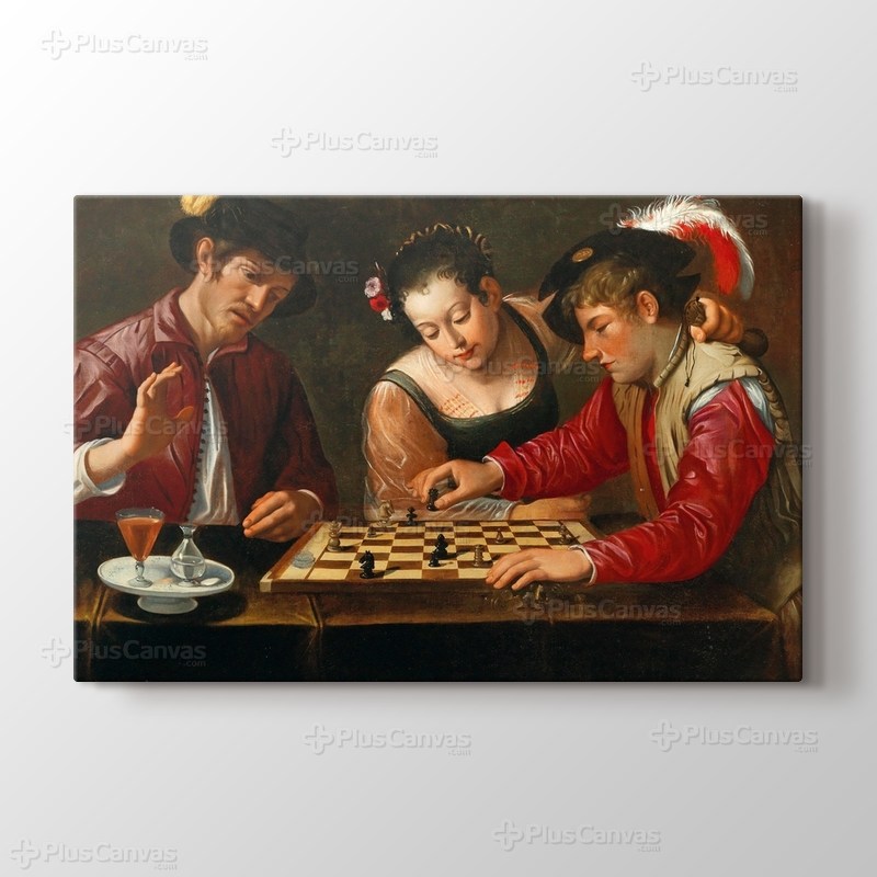 The Chess Game - Caravaggio görseli.