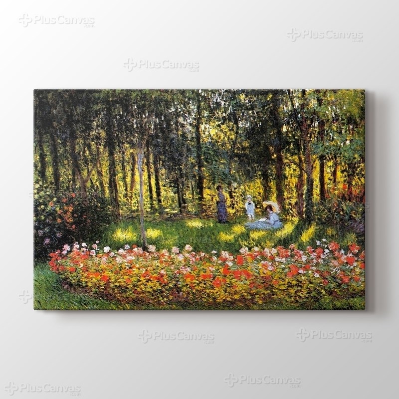 The Family of the Artist in the Argenteuil Garden görseli.