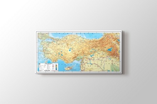 Türkiye Fiziki Haritası görseli.