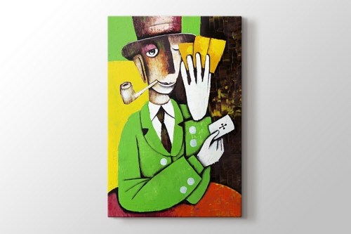 Man Playing Cards görseli.