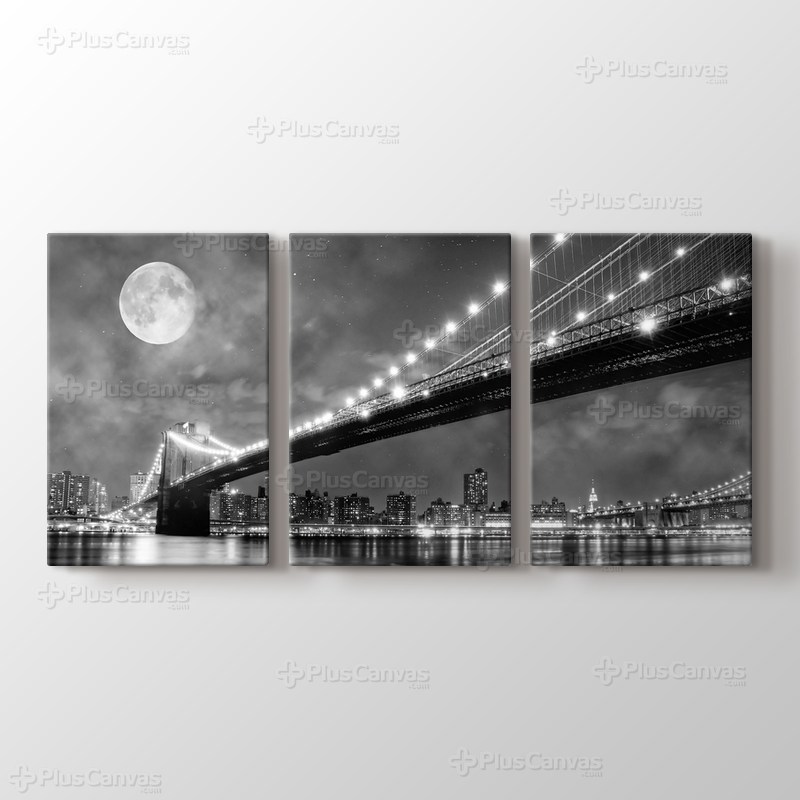 Brooklyn Bridge at Night görseli.