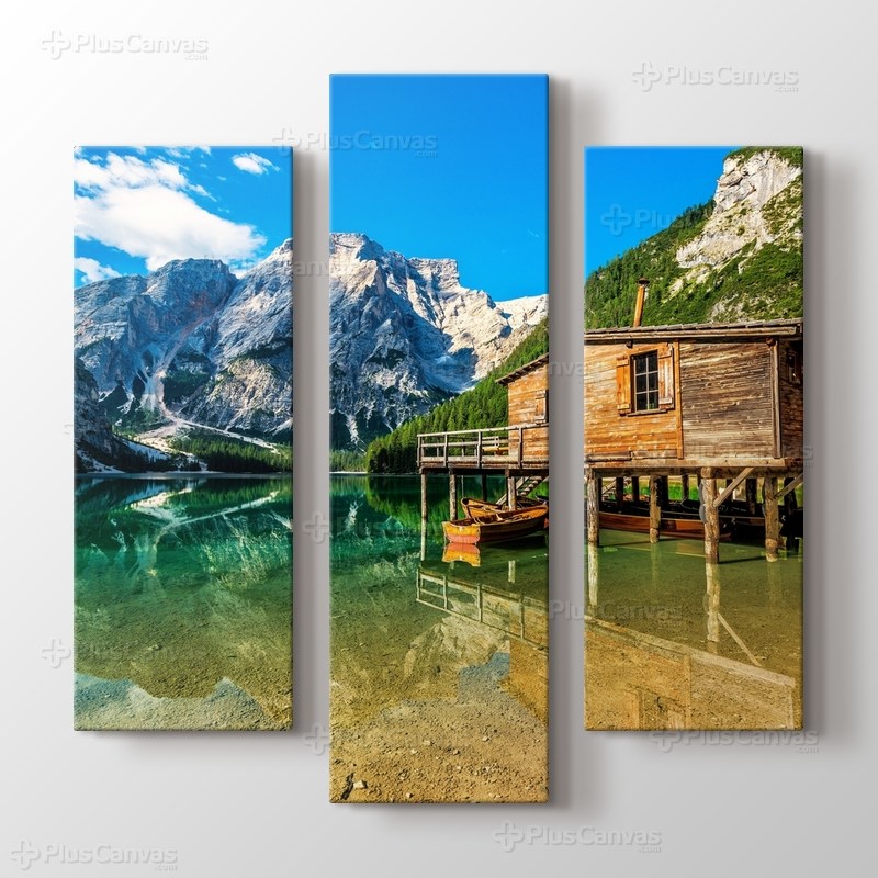 Lago di Braies - Dolomiti Mountains - Italy görseli.