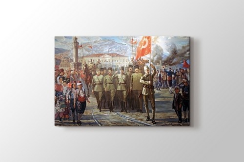 Türk Ordusunun İzmir'e Girişi görseli.
